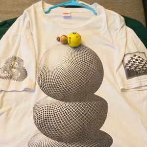Supreme x MC Escher -white- “spheres “ s/s16